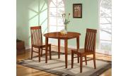 Mission dining set in rubber wood